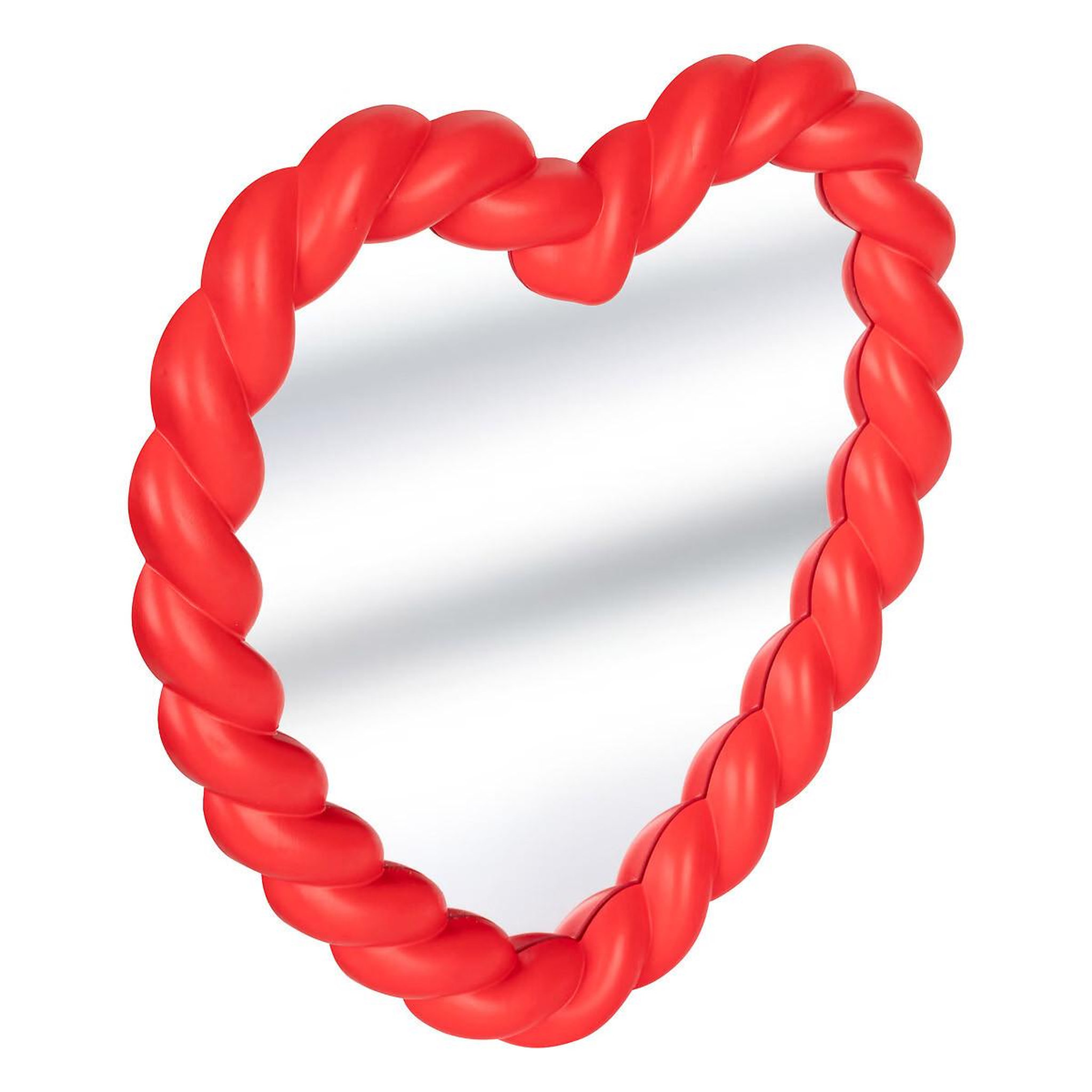 Atmosphera Kids Miroir enfant cœur torsadé  amour  33cm rouge