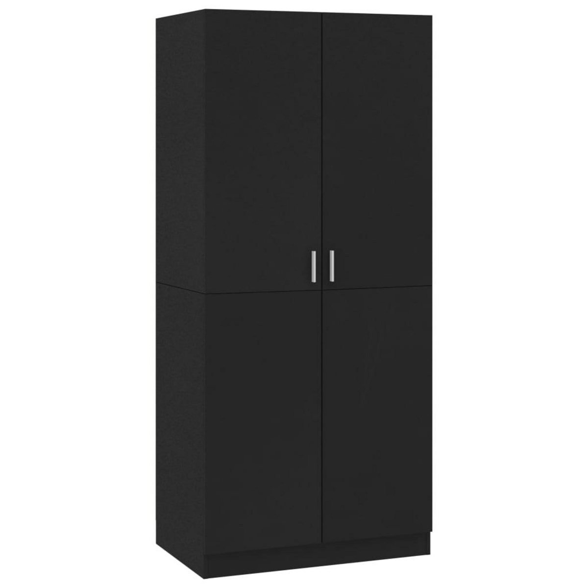 VIDAXL Garde-robe Noir 80x52x180 cm Bois d'ingenierie