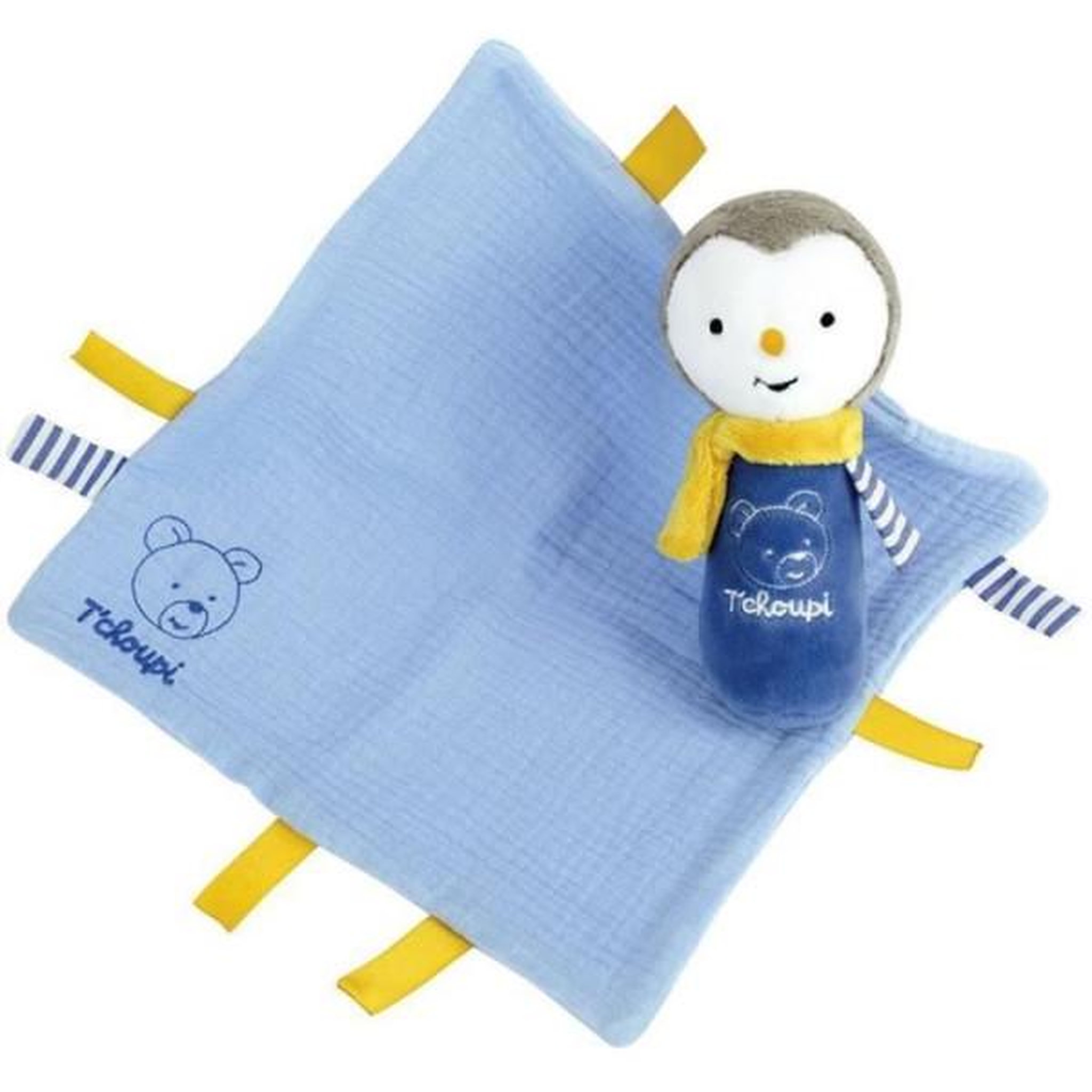 Voir la diapositive 4 : JEMINI T'choupi Baby Coffret Naissance avec Doudou et Peluche Hochet +/- 25 cm - JEMINI - Idéal pour un cadeau de naissance.