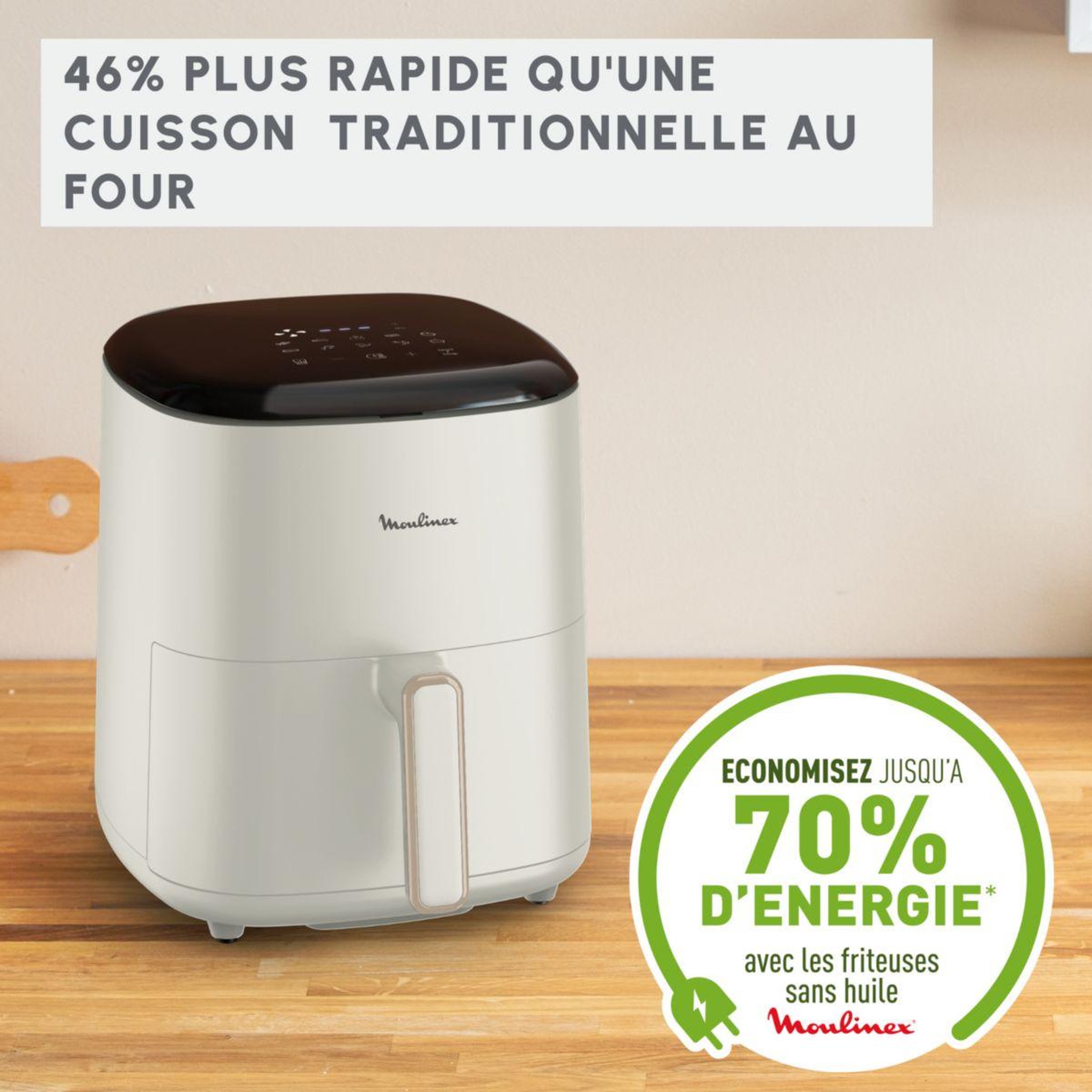 Voir la diapositive 5 : MOULINEX Friteuse sans huile EASY FRY MAX 5 L BEIGE EZ245A20