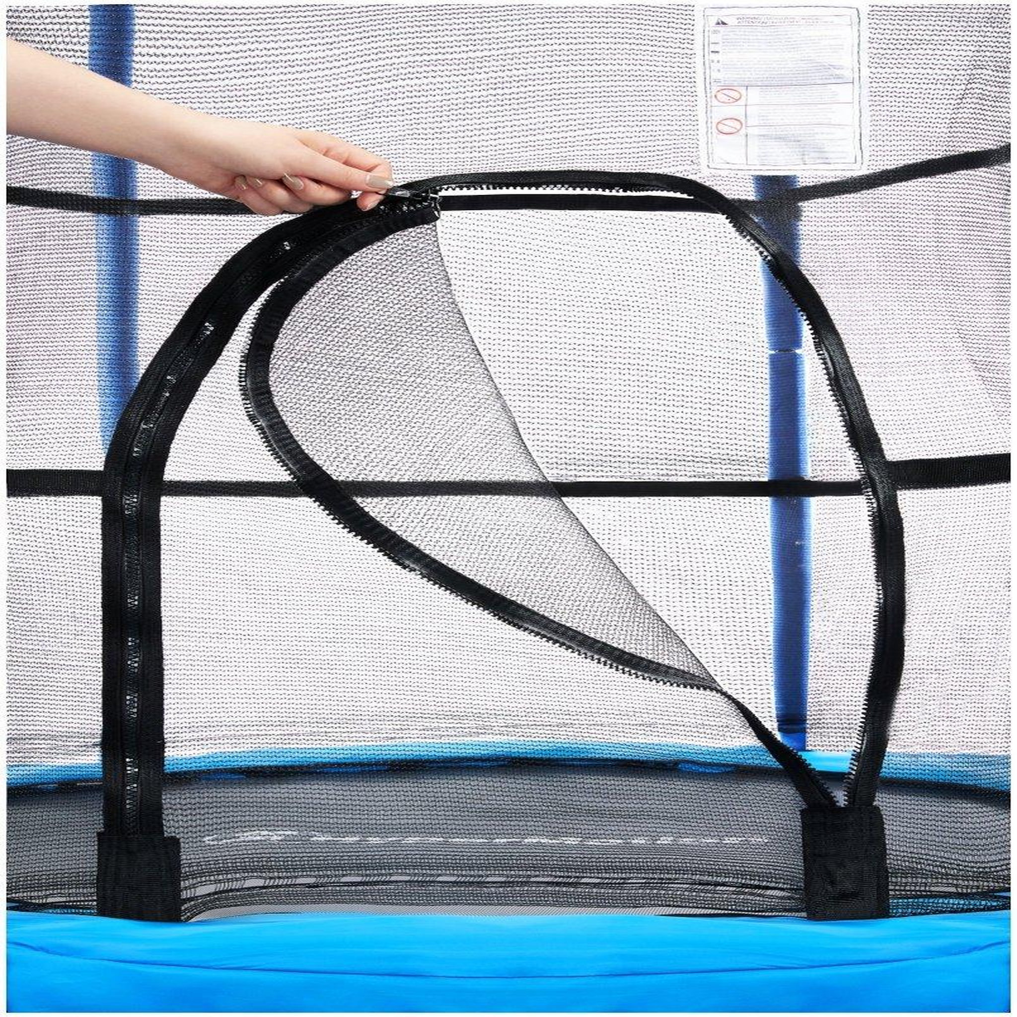 Voir la diapositive 5 : HYPERMOTION Trampoline Enfant HyperMotion Ø 140 cm avec Filet de Sécurité, dès 3 Ans