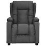 Voir la diapositive 2 : VIDAXL Fauteuil inclinable Gris fonce Tissu