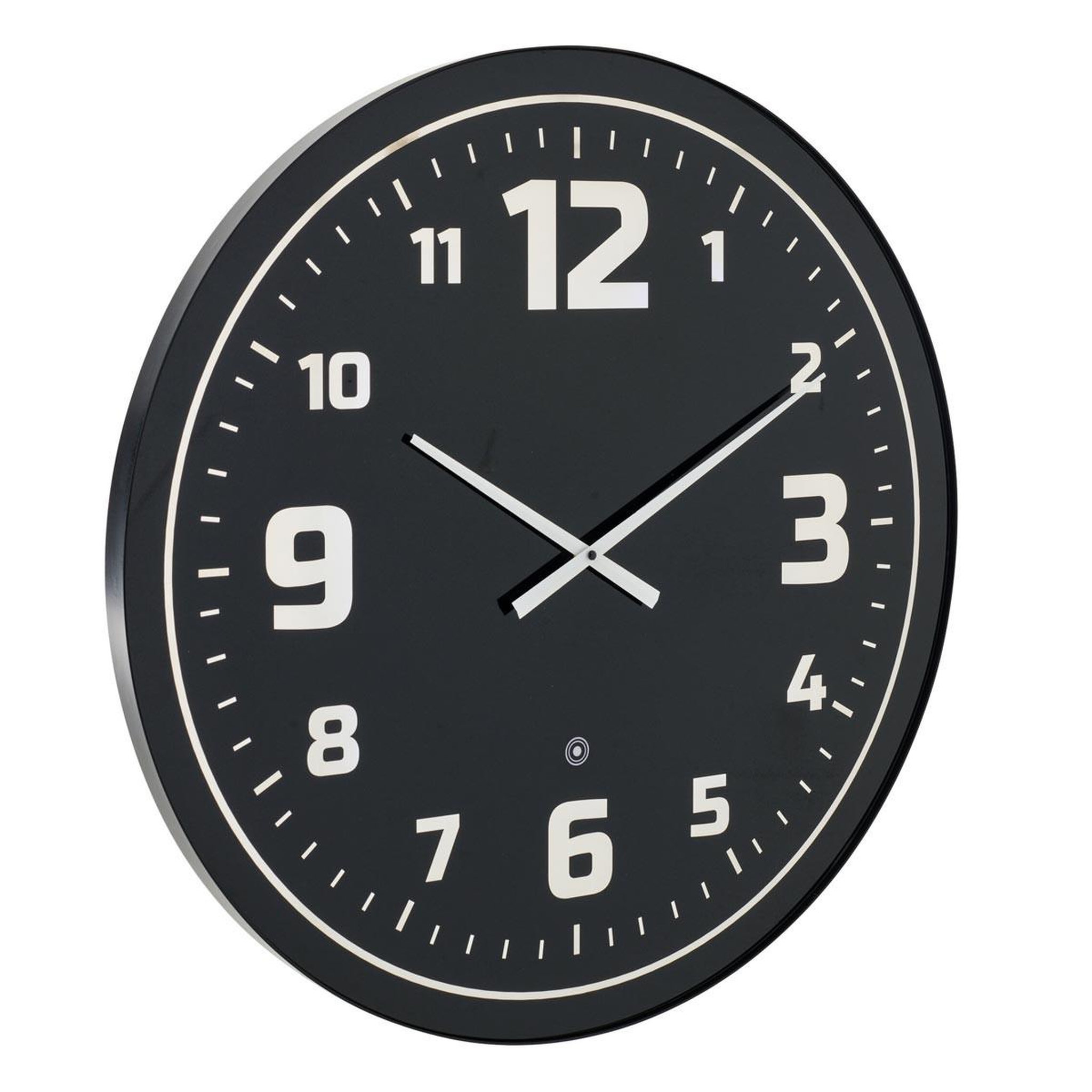 J-LINE Horloge murale à led  juan  70cm noir & bleu