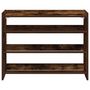 Voir la diapositive 4 : VIDAXL Étagère à chaussures chêne fumé 80x25x61,5 cm bois d ingénierie