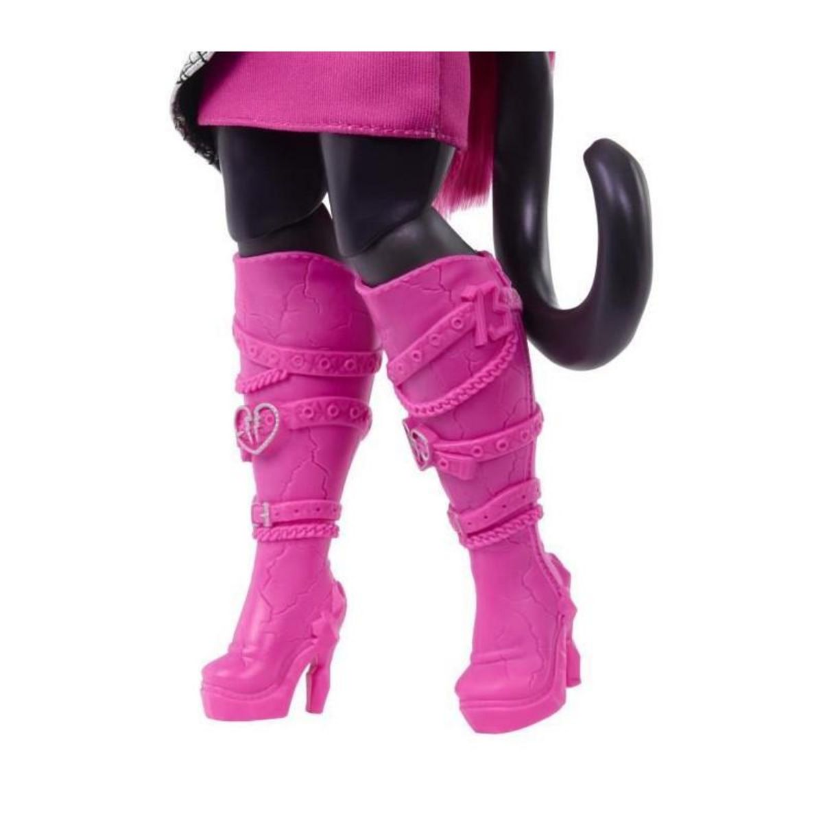 MONSTER HIGH Monster High-Catty Noir-Poupée avec chat Amulette et accessoires HXH76