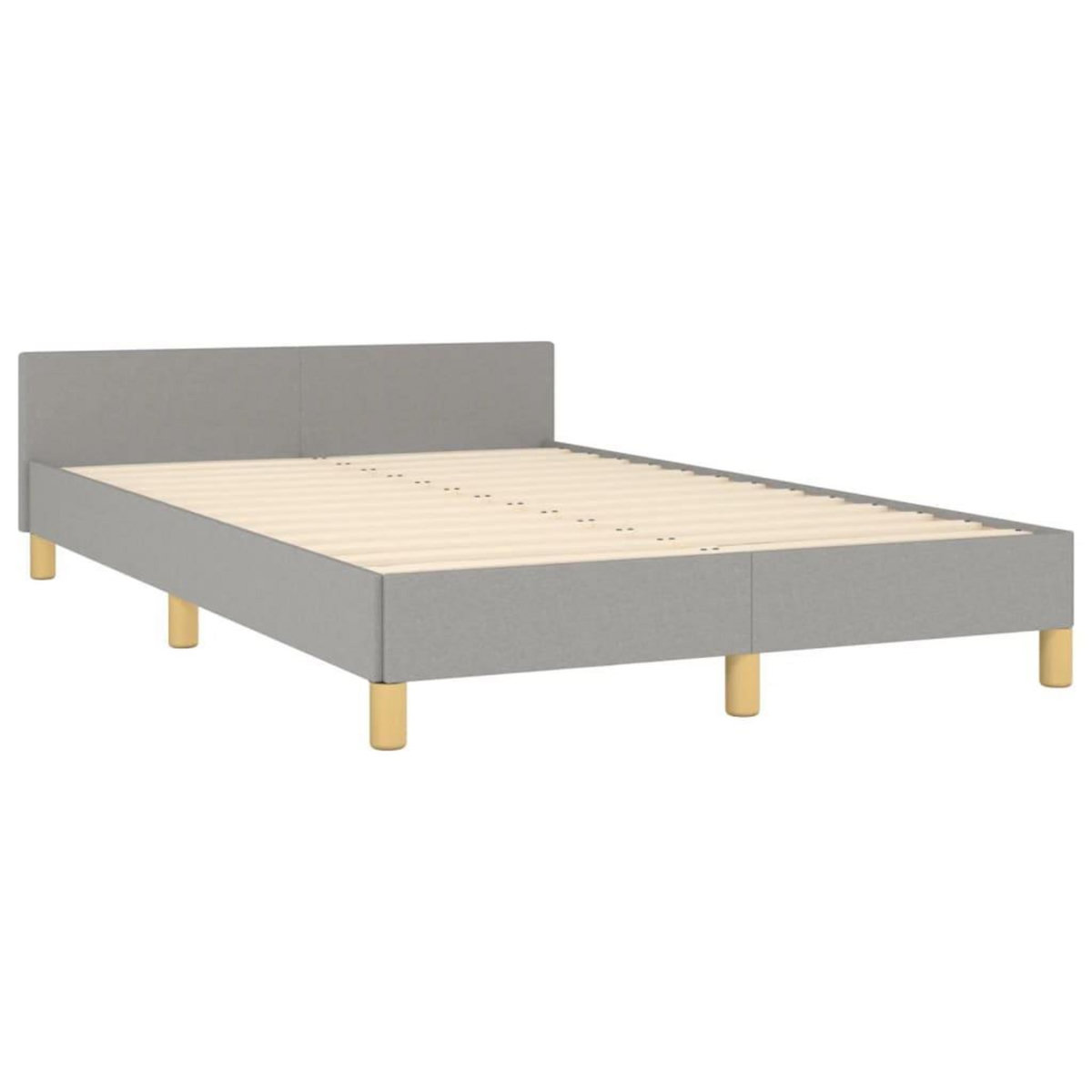 VIDAXL Cadre de lit sans matelas gris clair 120x200 cm tissu