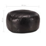 Voir la diapositive 3 : VIDAXL Pouf 60 x 30 cm Noir Cuir veritable de chevre