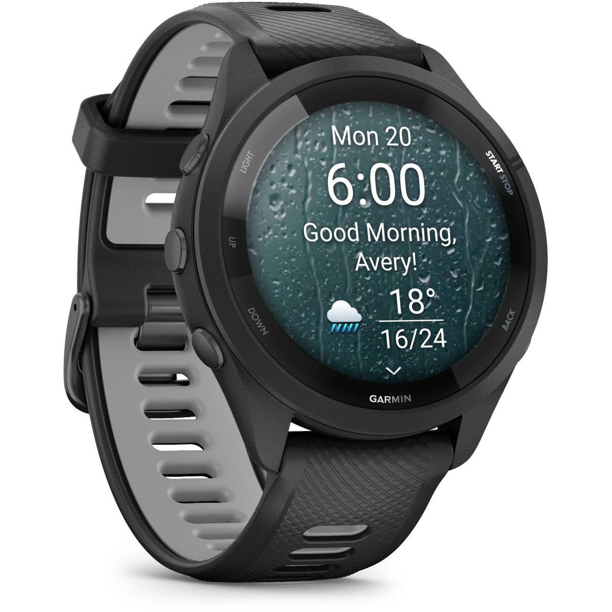 Voir la diapositive 4 : GARMIN Montre connectée forerunner 265 music noire / gris amoled gps ip6x