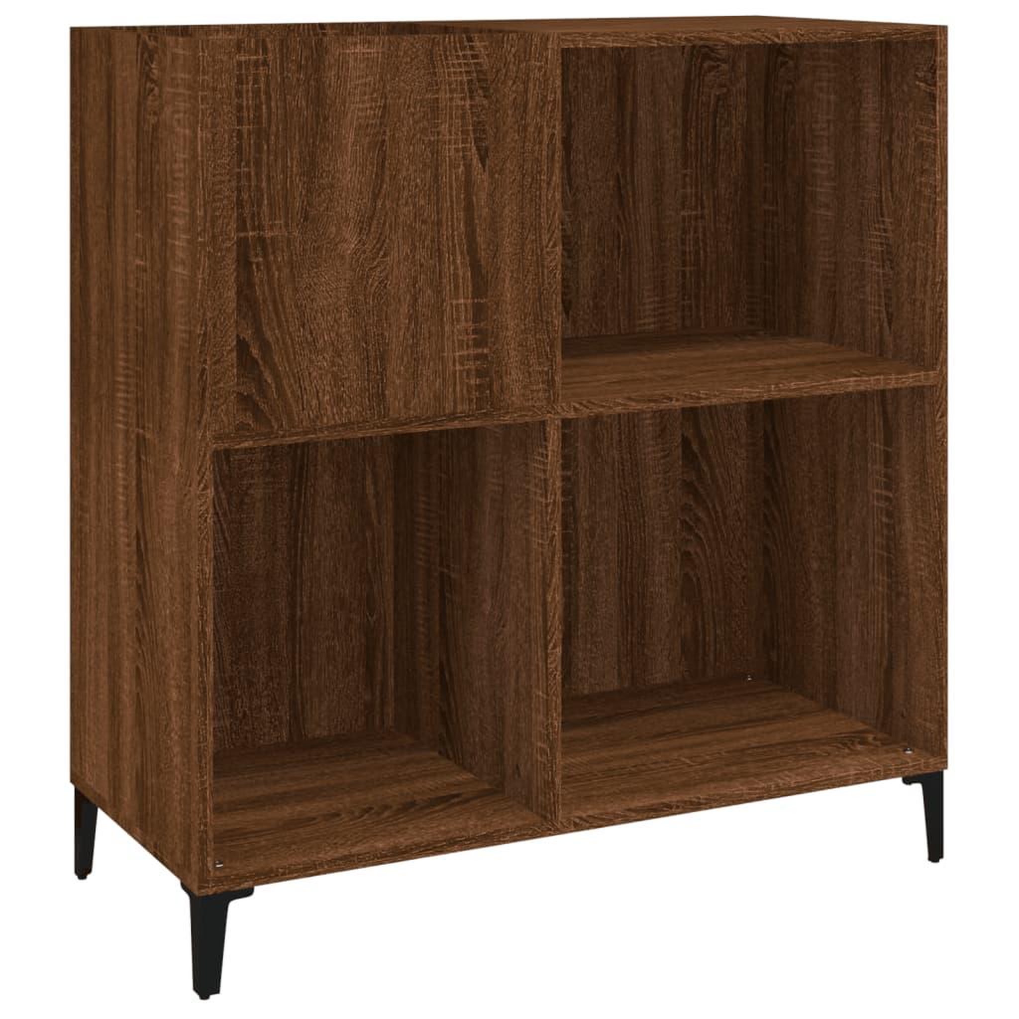 Voir la diapositive 2 : VIDAXL Armoire a disques chene marron 84,5x38x89 cm bois d'ingenierie