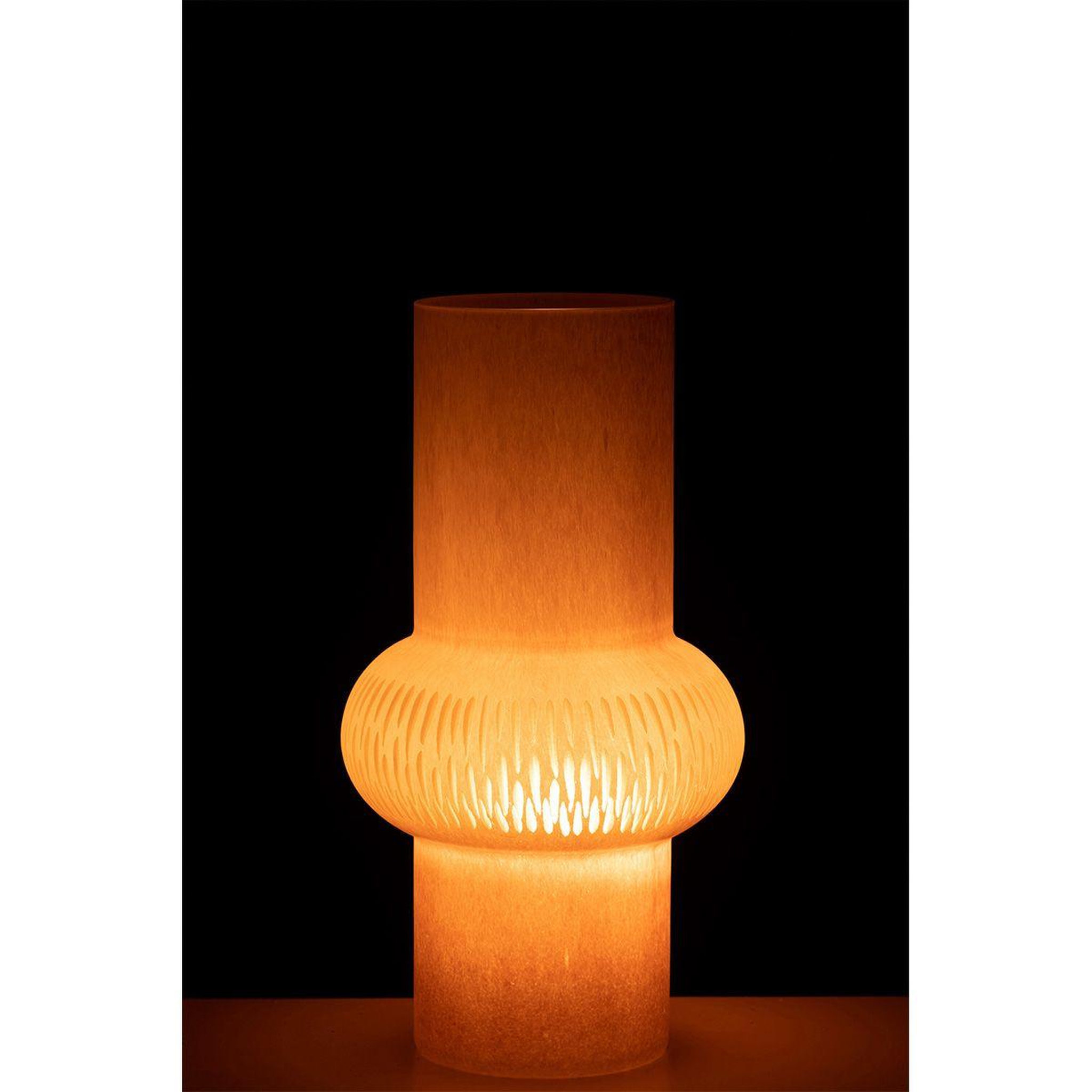 Voir la diapositive 3 : J-LINE Vase design ligne & boule  octave  35cm rose