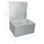 Voir la diapositive 6 : VIDAXL Lavabo de lavage avec robinet et distributeur de savon Inox