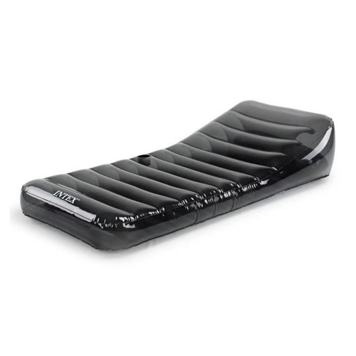 INTEX Matelas Gonflable Lounge  Lagon  211cm Noir