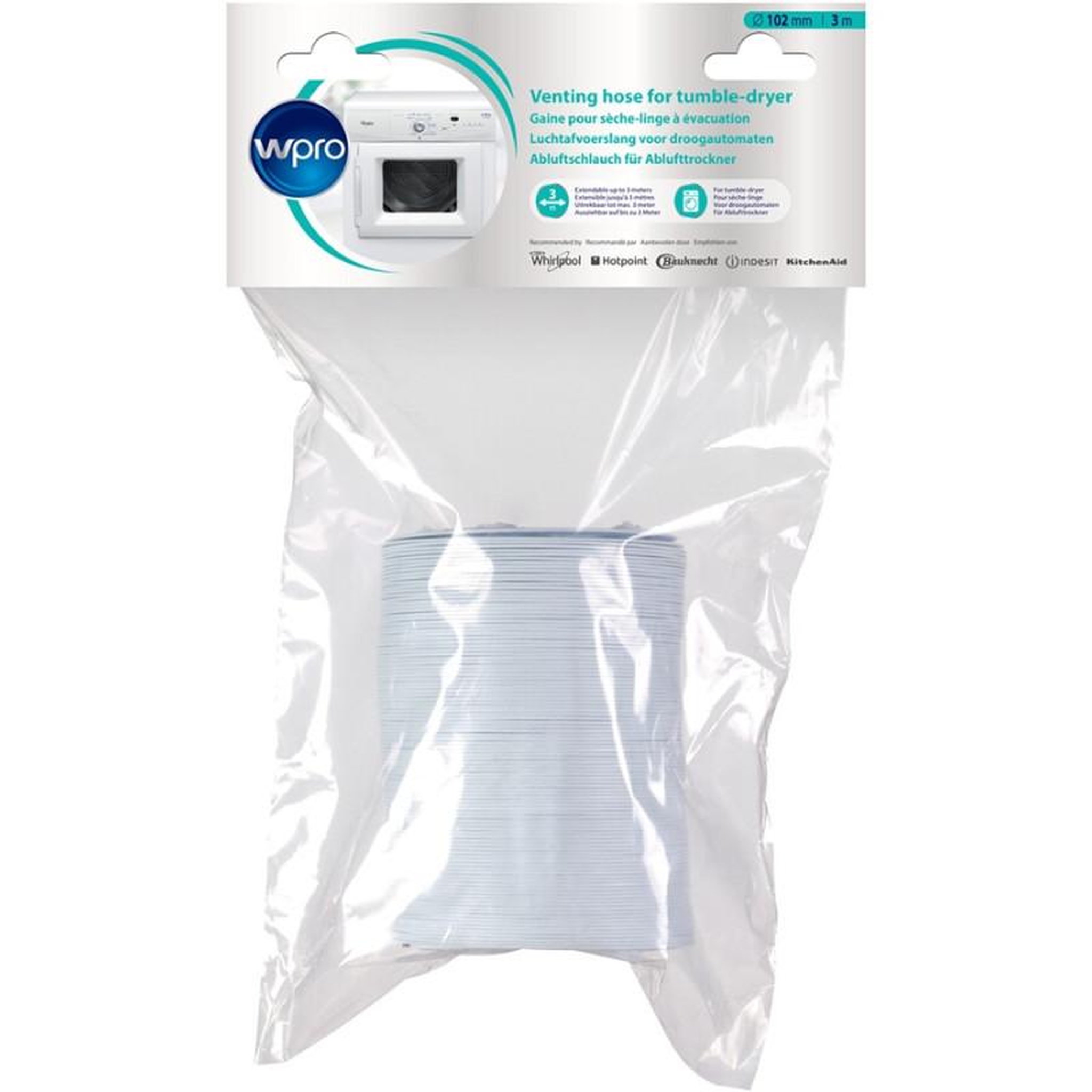 Voir la diapositive 2 : WPRO Accessoire pour sèche linge Wpro ASG310