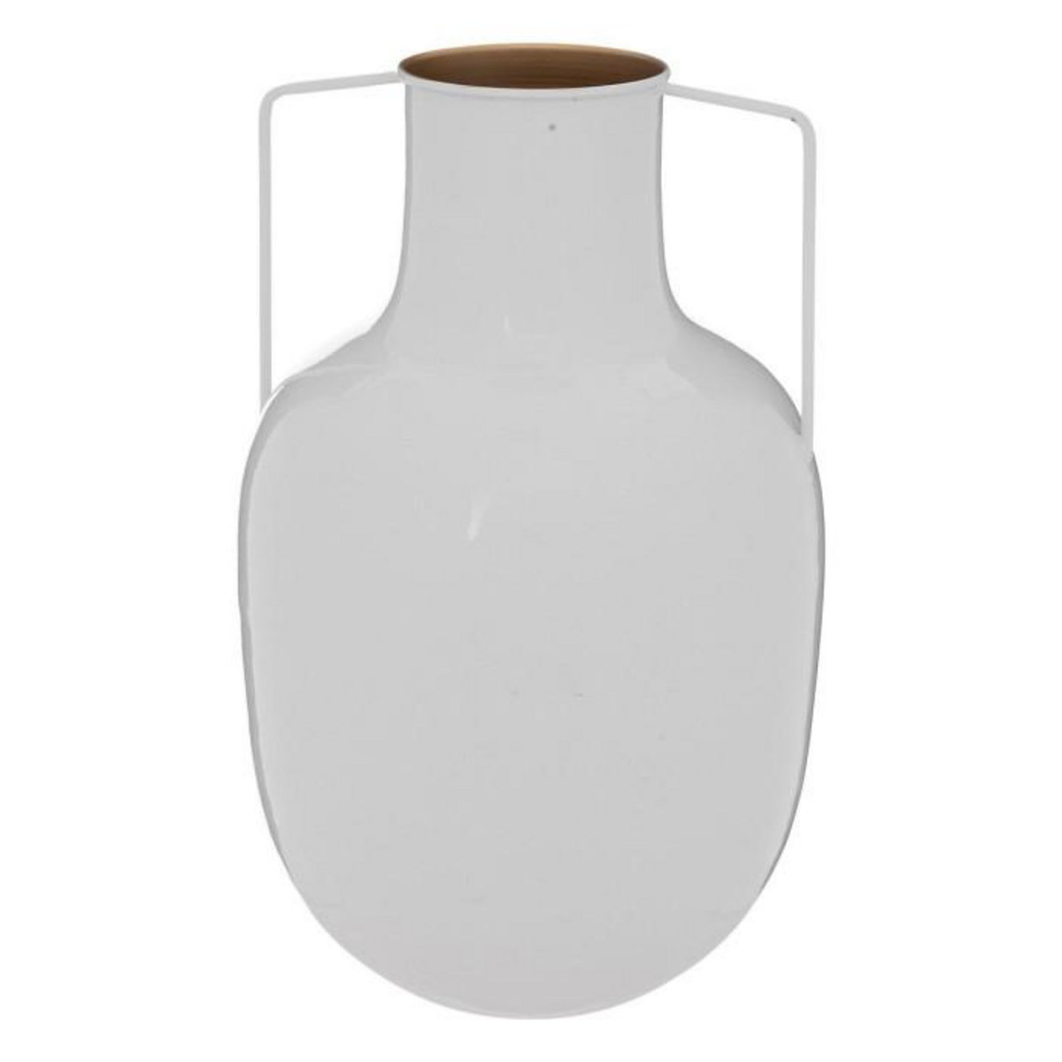 ATMOSPHERA Vase en Métal  Le Collectionneur  30cm Blanc