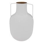 ATMOSPHERA Vase en Métal  Le Collectionneur  30cm Blanc