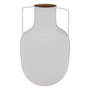 Voir la diapositive 1 : ATMOSPHERA Vase en Métal  Le Collectionneur  30cm Blanc