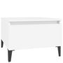 Voir la diapositive 2 : VIDAXL Table d'appoint Blanc 50x46x35 cm Bois d'ingenierie