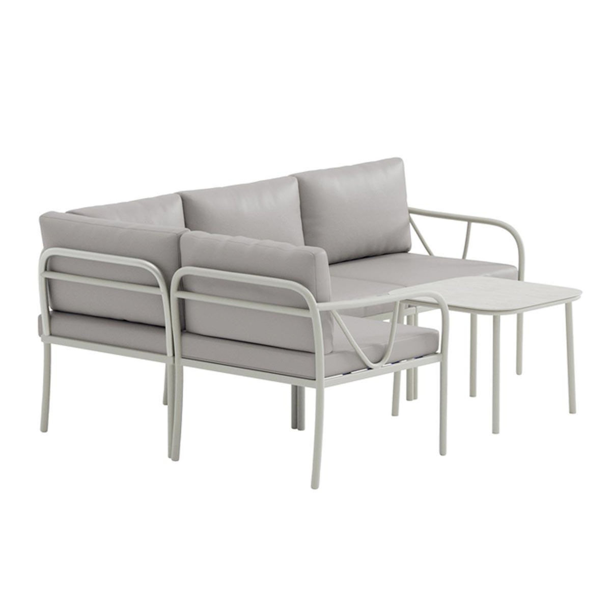 Paris Prix Salon de Jardin d'Angle  Hydra  196cm Greige