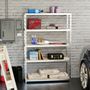 Voir la diapositive 2 : EUROSPEN Etagère de rangement modulable et polyvalente pour atelier, garage, cave... Charge Lourde max 875kg -180x120x40cm - Gris