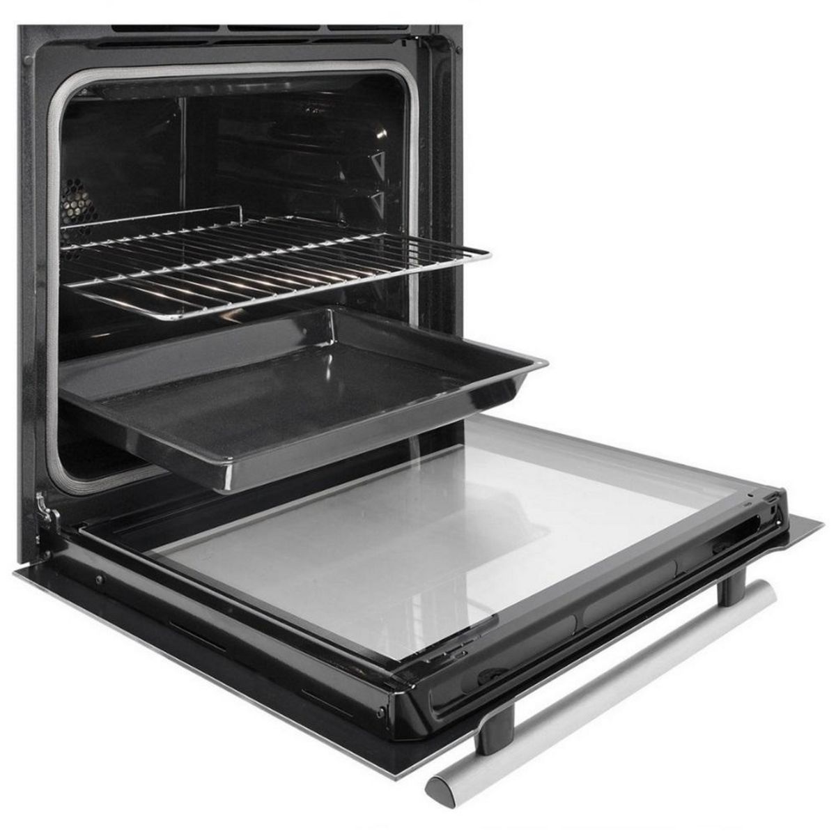 BRANDT Four intégrable multifonction 67l 60cm pyrolyse inox - BOP2112X