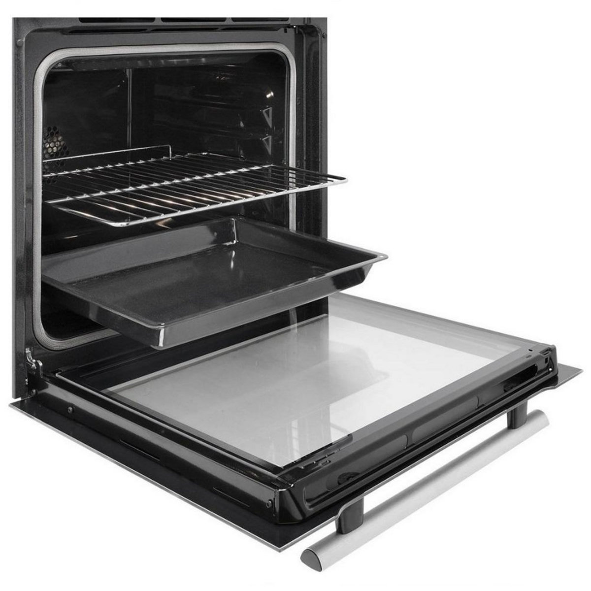 BRANDT Four intégrable multifonction 67l 60cm pyrolyse inox - BOP2112X