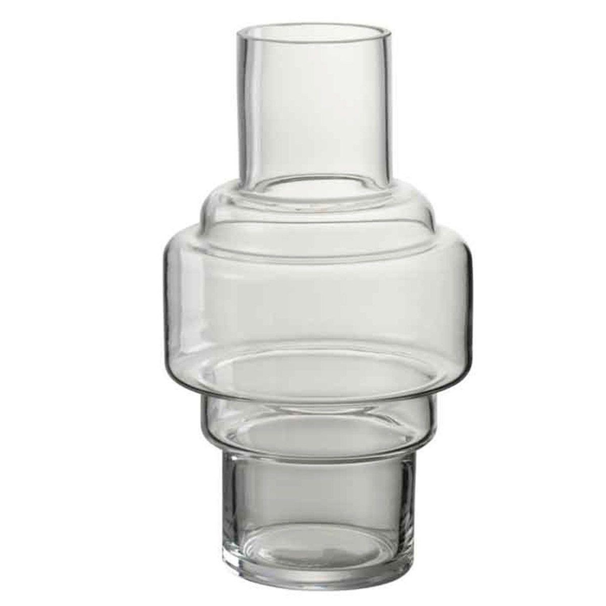 J-LINE Vase Design en Verre  Rino  25cm Transparent