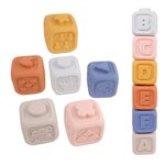MGM Coffret de 6 Cubes a empiler en silicone