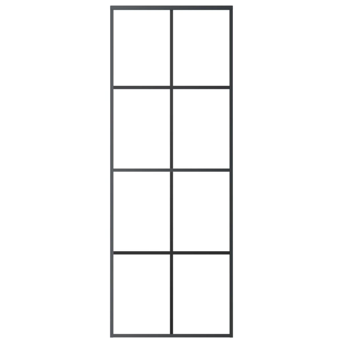 VIDAXL Porte coulissante avec kit de quincaillerie 76x205 cm Verre ESG