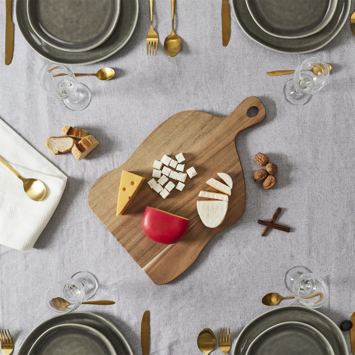 The Home Deco Factory Planche de présentation en acacia - Marron