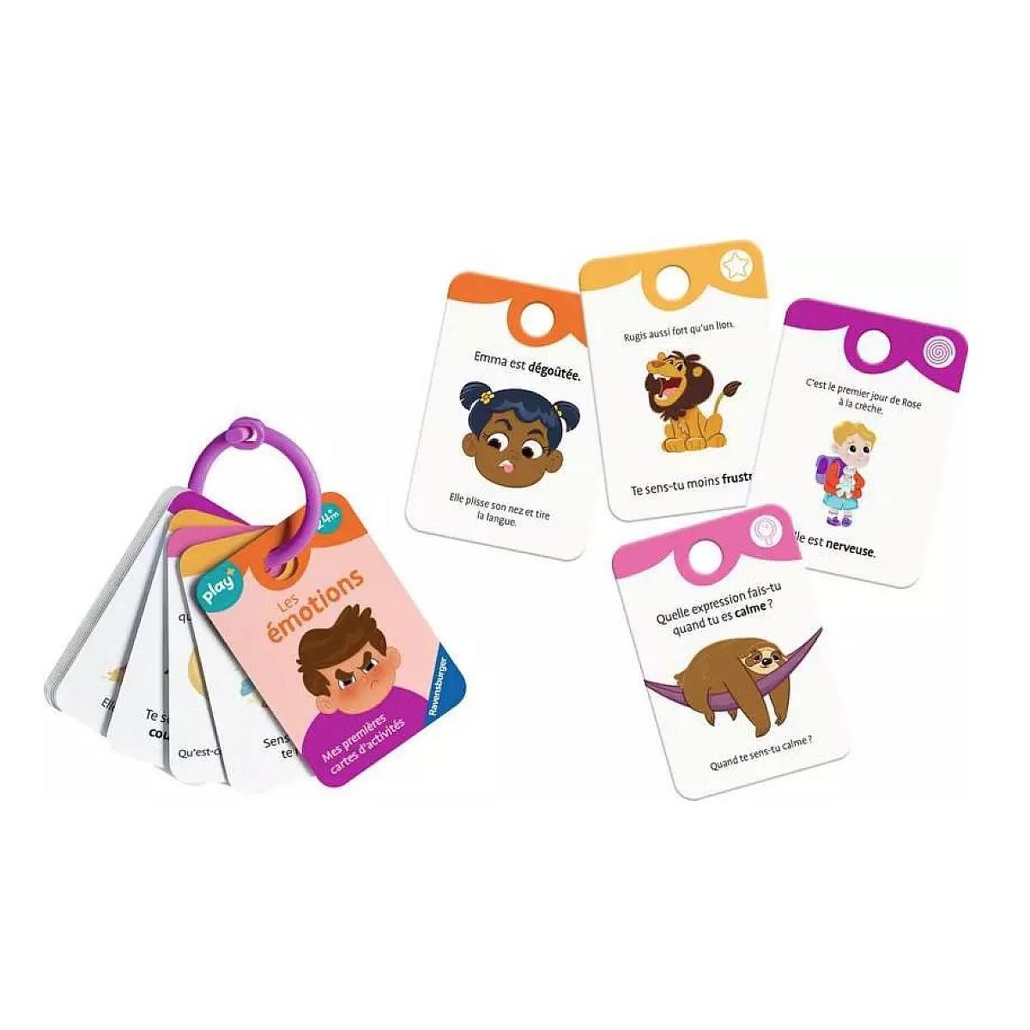 Voir la diapositive 4 : RAVENSBURGER Mes premieres cartes d activites - Les Emotions