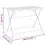Voir la diapositive 6 : VIDAXL Table de bistro pliante 100x54x71cm Bois acacia solide et acier