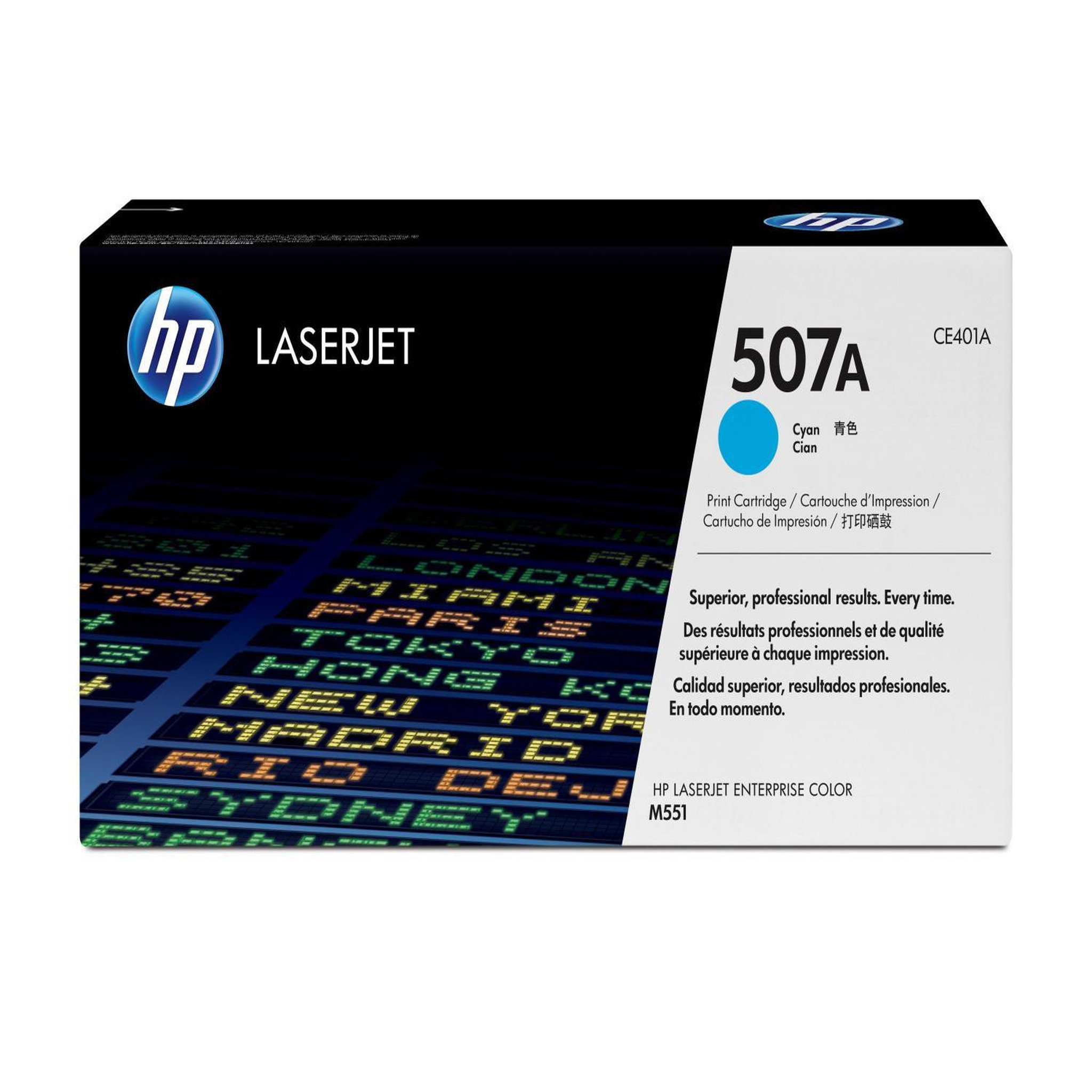 Voir la diapositive 2 : HP HP 507A toner LaserJet cyan authentique CE401A pour HP LaserJet Enterprise M551/M575/HP LaserJet Pro M570