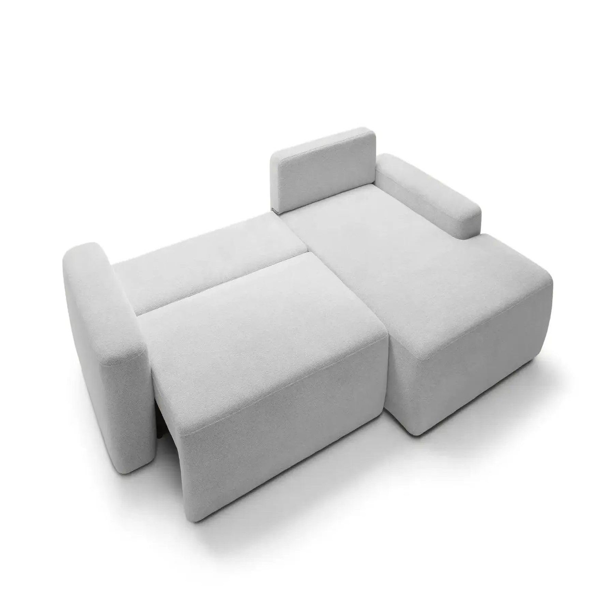 Voir la diapositive 6 : CASANOVA PARIS Ivy - canapé d'angle convertible tissu chiné