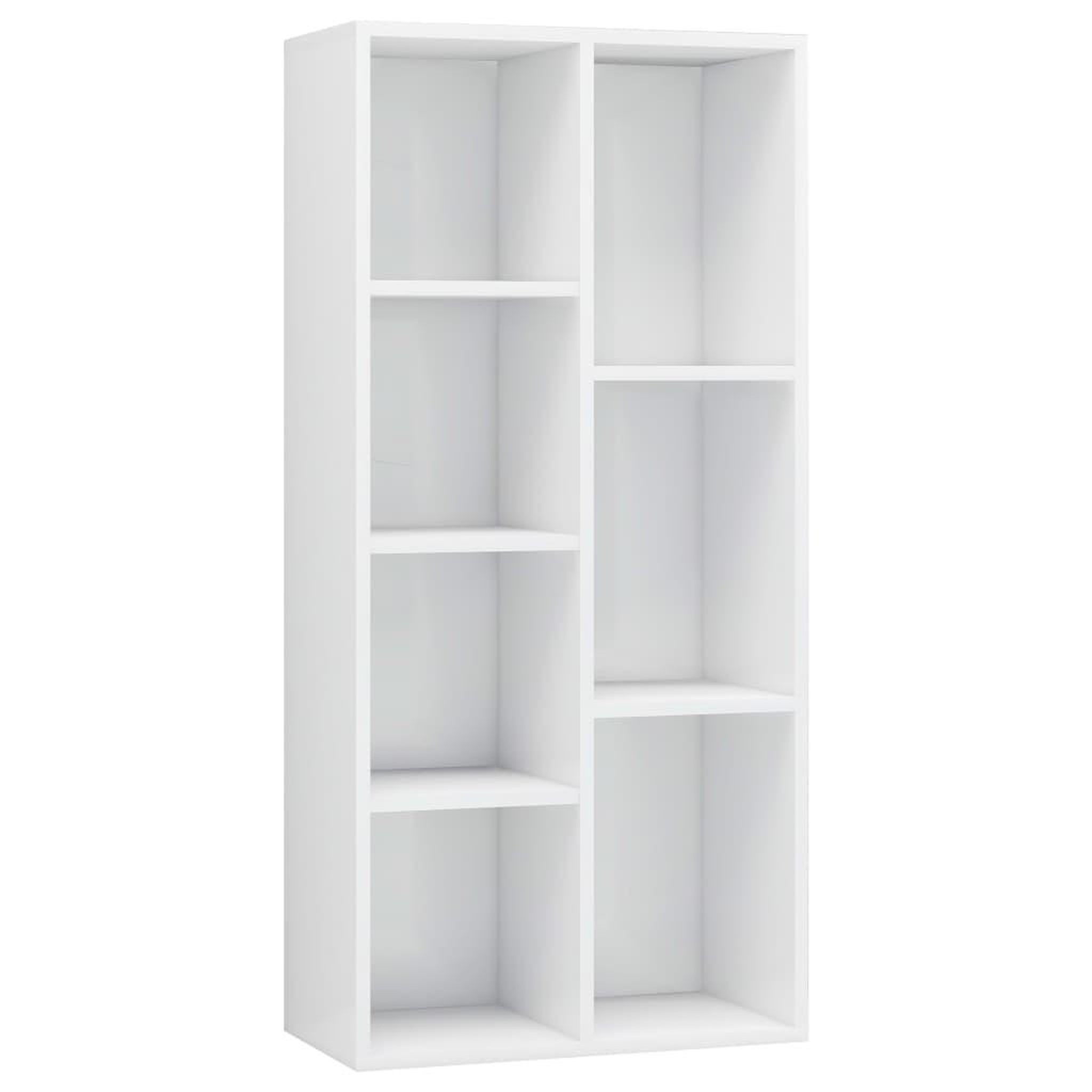 Voir la diapositive 2 : VIDAXL Bibliotheque Blanc brillant 50x25x106 cm Bois d'ingenierie