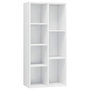 Voir la diapositive 2 : VIDAXL Bibliotheque Blanc brillant 50x25x106 cm Bois d'ingenierie