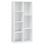 Voir la diapositive 2 : VIDAXL Bibliotheque Blanc brillant 50x25x106 cm Bois d'ingenierie