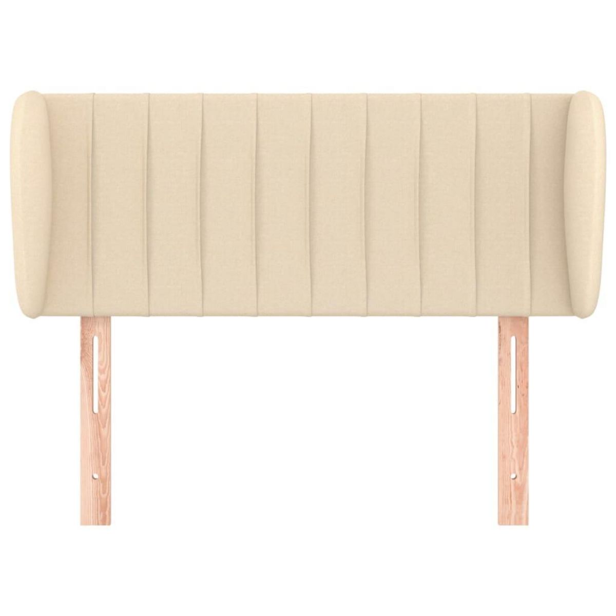 VIDAXL Tete de lit avec oreilles Creme 83x23x78/88 cm Tissu