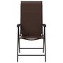Voir la diapositive 5 : VIDAXL Chaises pliables de jardin lot de 8 marron resine tressee