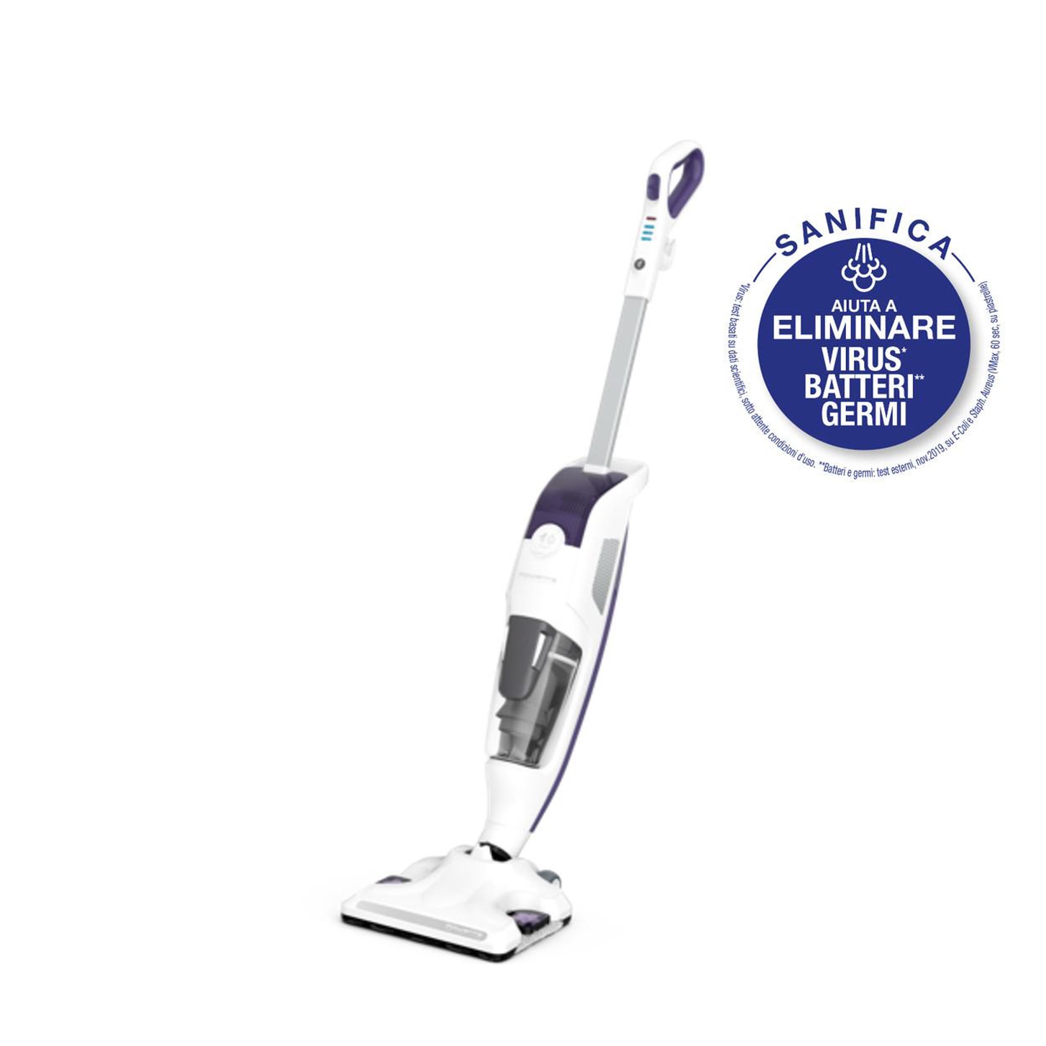 Voir la diapositive 3 : ROWENTA Nettoyeur vapeur aspirateur 2en1 1500w blanc/violet - ry7731wh