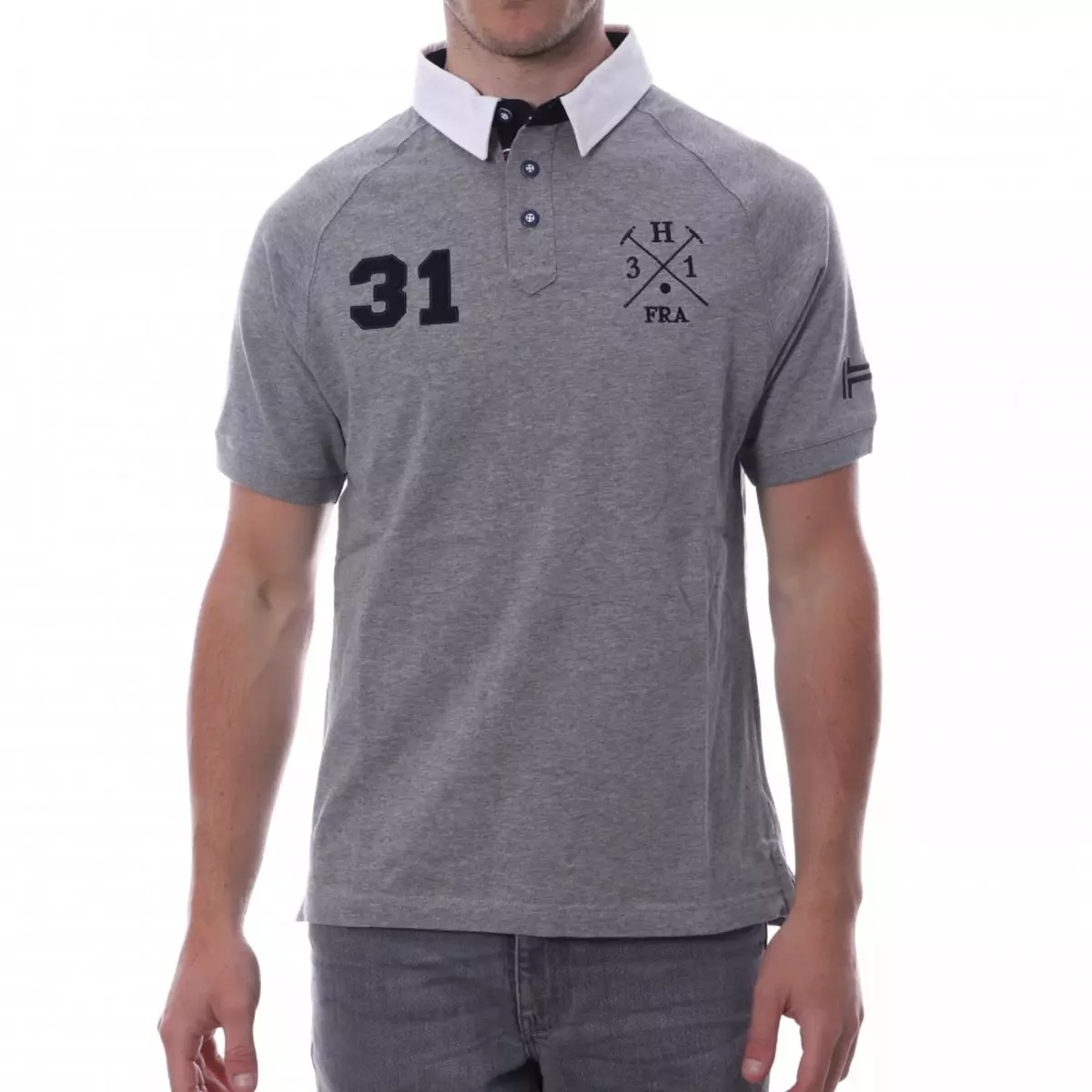 HUNGARIA POLO gris Homme HUNGARIA Sport Style Rugby