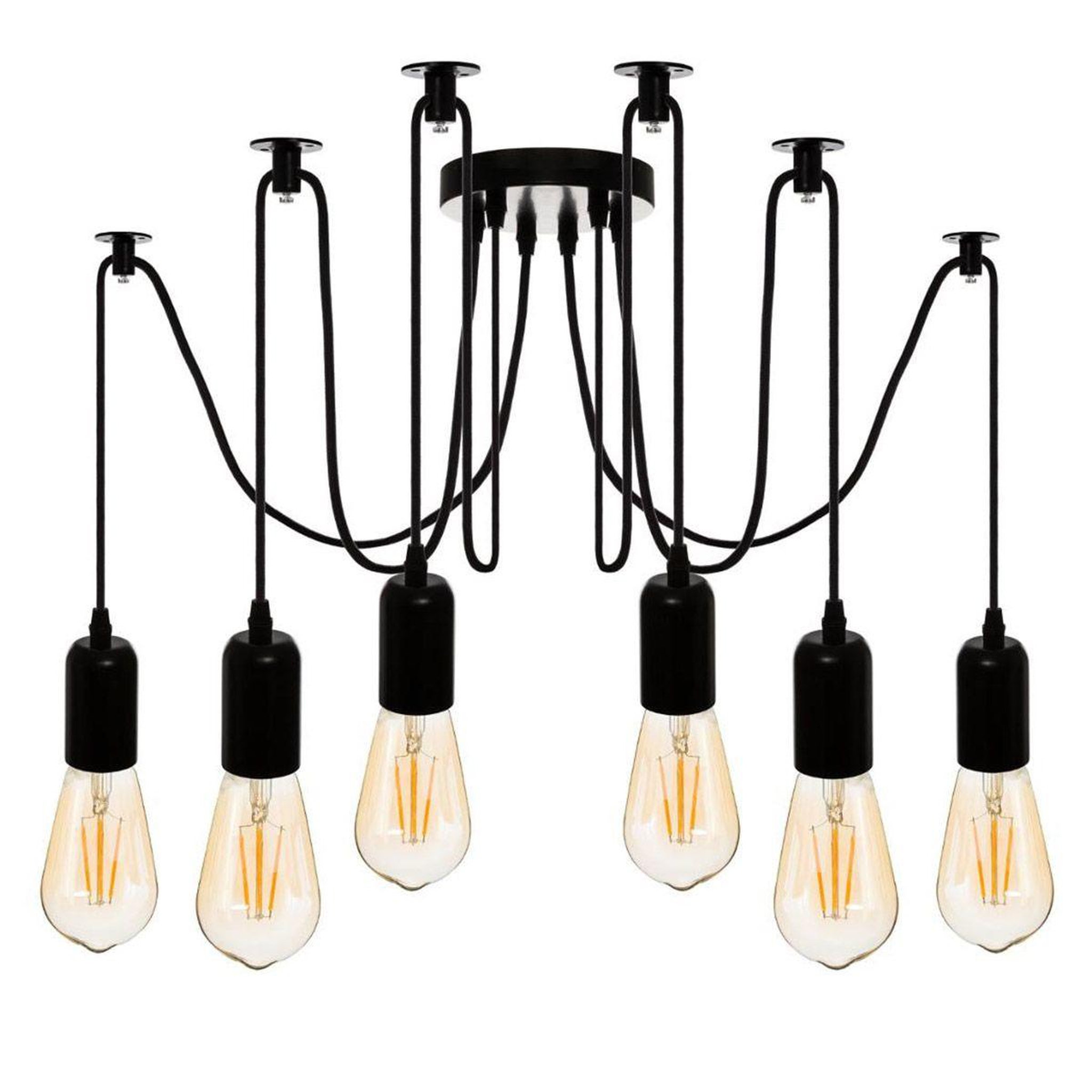 Voir la diapositive 1 : ATMOSPHERA Suspension design en métal  udell  15cm noir