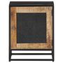 Voir la diapositive 2 : VIDAXL Table de chevet 40x30x50 cm Bois de manguier brut