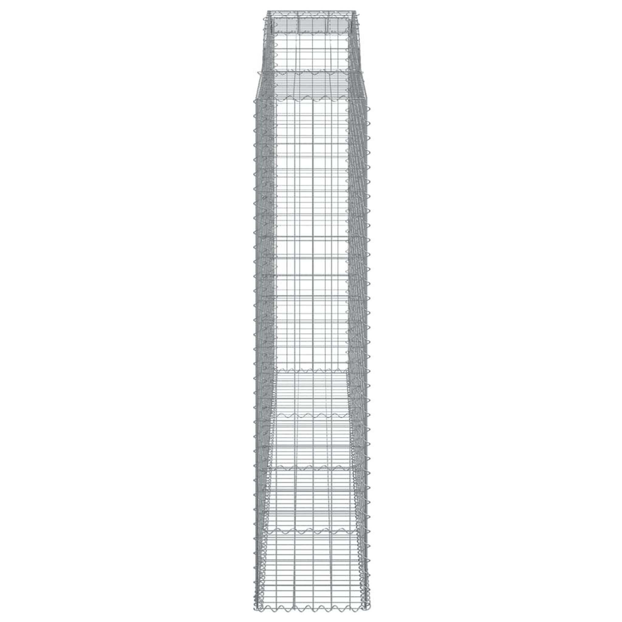 Voir la diapositive 5 : VIDAXL Paniers a gabions arques 7 pcs 300x50x220/240 cm fer galvanise