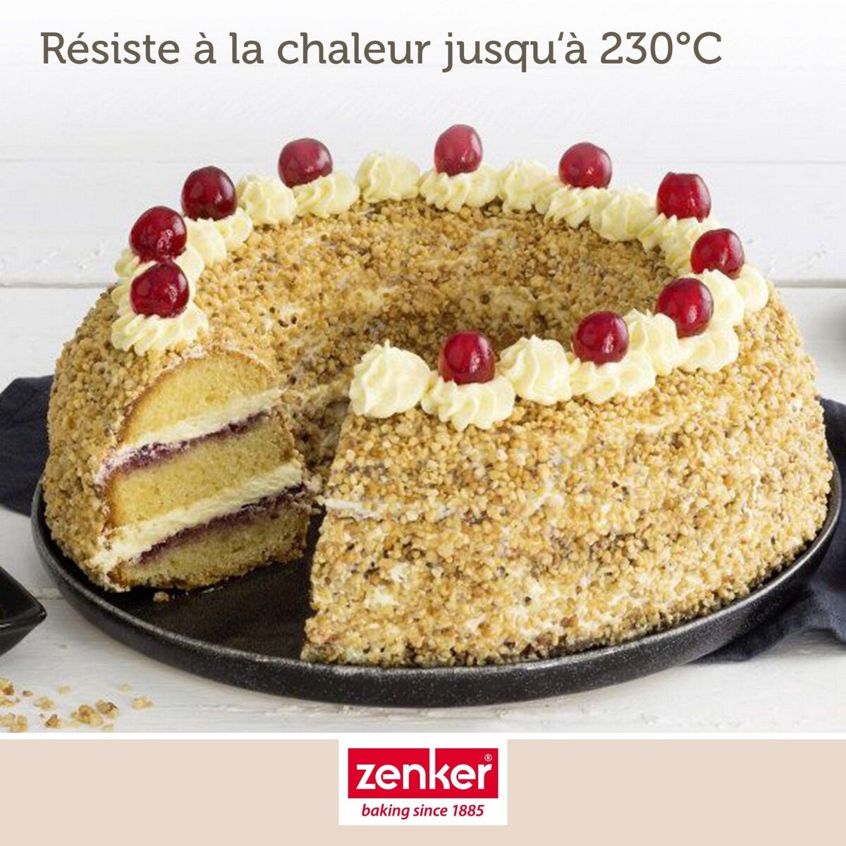 ZENKER Moule à savarin 28 cm Zenker Black Metallic