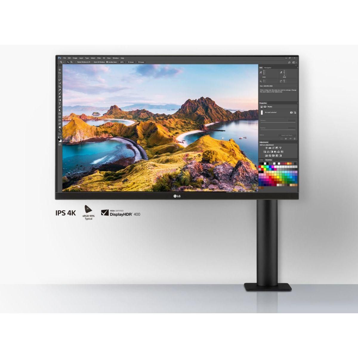 LG Ecran PC 4K ULTRAFINE 27UN880P-B Plat 27'' IPS