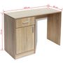 Voir la diapositive 6 : VIDAXL Bureau avec tiroir et placard Chene 100x40x73 cm