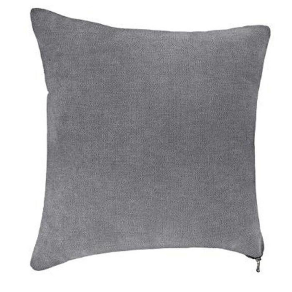 ATMOSPHERA Coussin Déco Carré  Zipper  40x40cm Gris