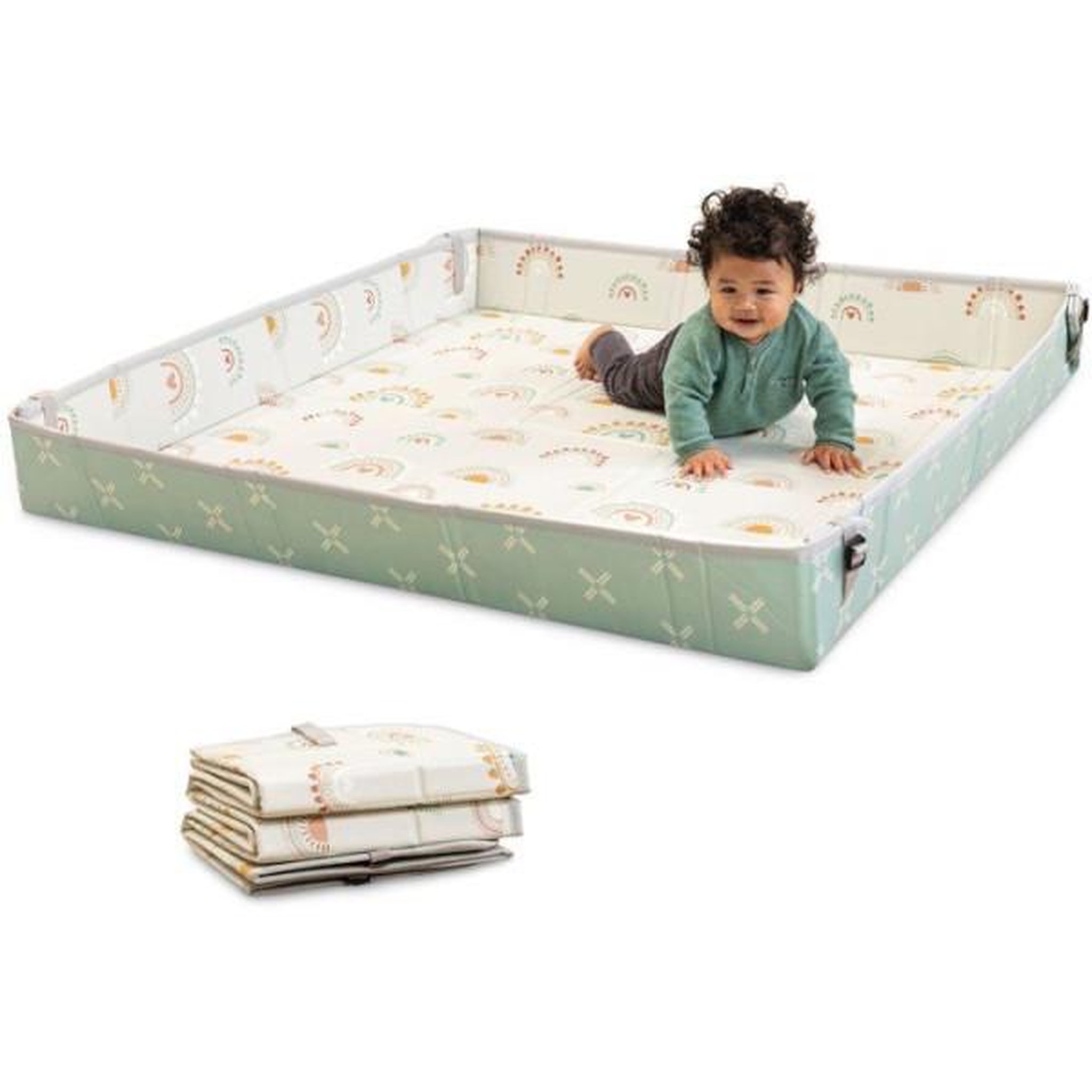 INFANTINO Tapis d'éveil géant - INFANTINO - Pliable - Arc-en-ciel