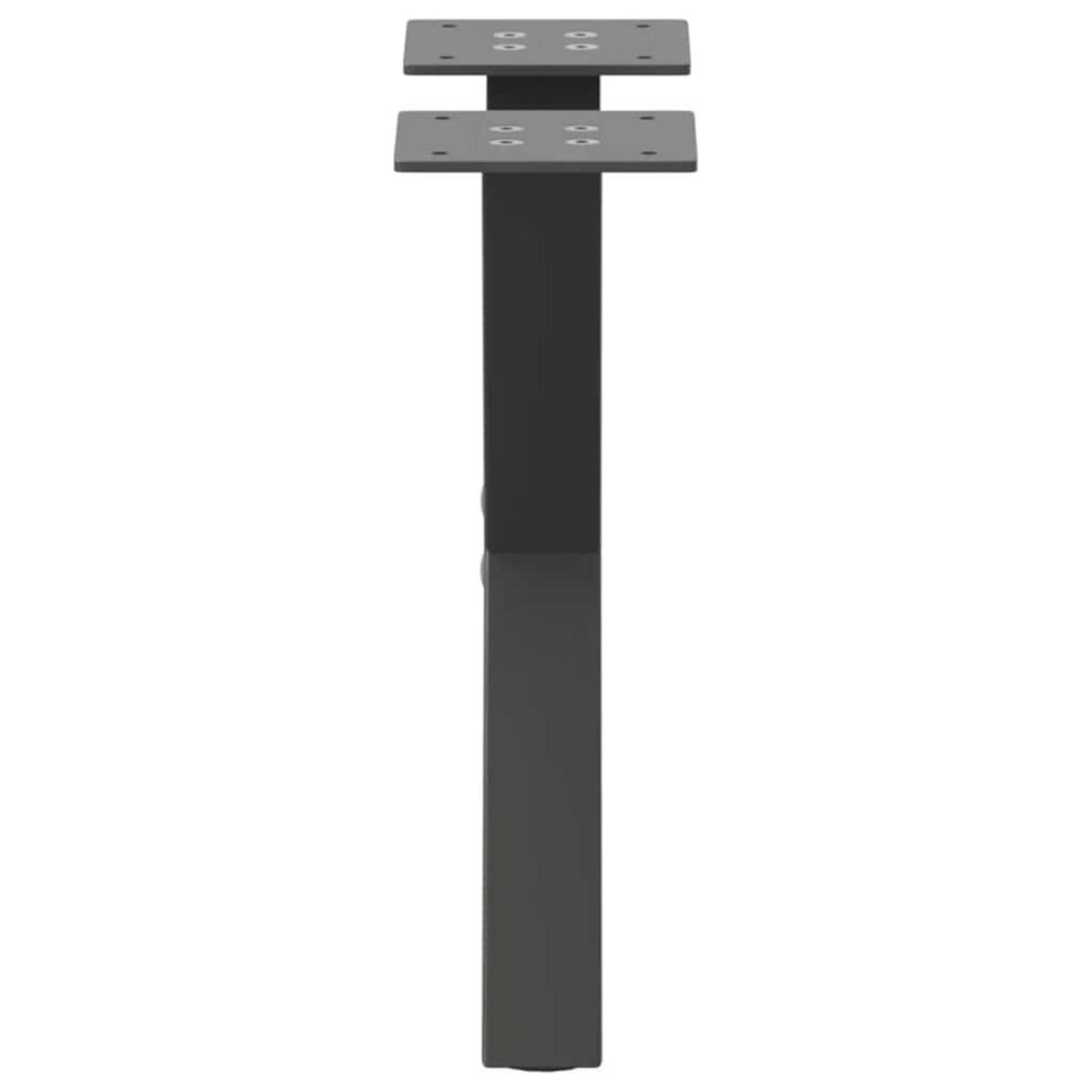 VIDAXL Pieds de table basse forme de X 2 pcs anthracite 30x(30-31) cm