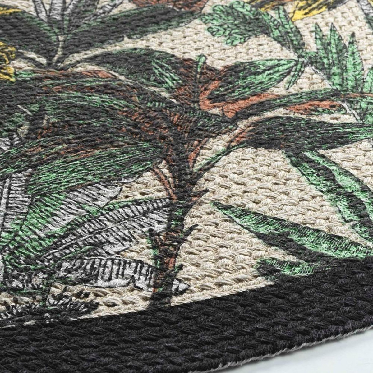 Douceur d'Intérieur Tapis rond 120 cm Balinesia polycoton